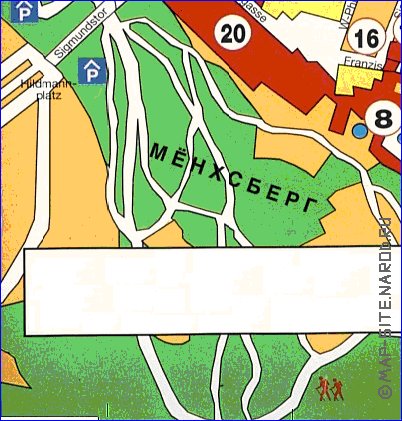 mapa de Salzburgo em alemao