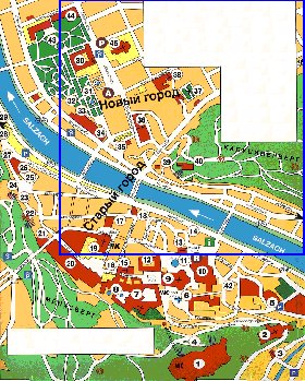 mapa de Salzburgo em alemao