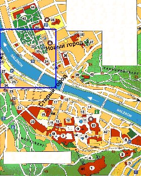 carte de Salzbourg en allemand