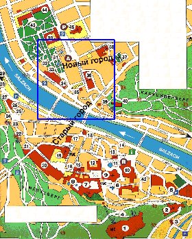 mapa de Salzburgo em alemao
