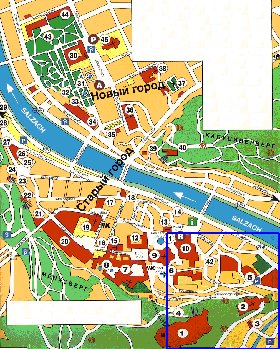 carte de Salzbourg en allemand