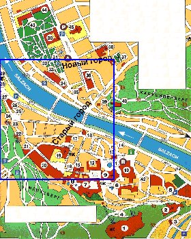 mapa de Salzburgo em alemao