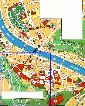 mapa de Salzburgo em alemao