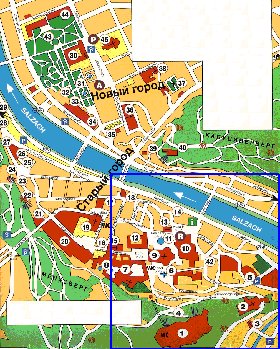 carte de Salzbourg en allemand