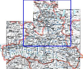mapa de  provincia Salzburgo