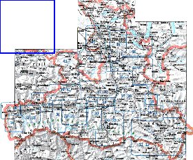 mapa de  provincia Salzburgo