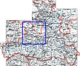 mapa de  provincia Salzburgo