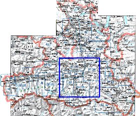 mapa de  provincia Salzburgo