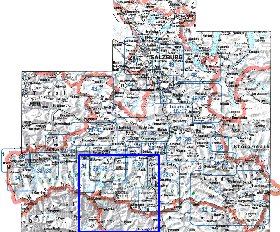 mapa de  provincia Salzburgo