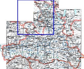 mapa de  provincia Salzburgo