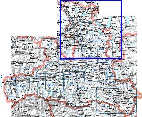 mapa de  provincia Salzburgo