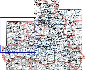 mapa de  provincia Salzburgo