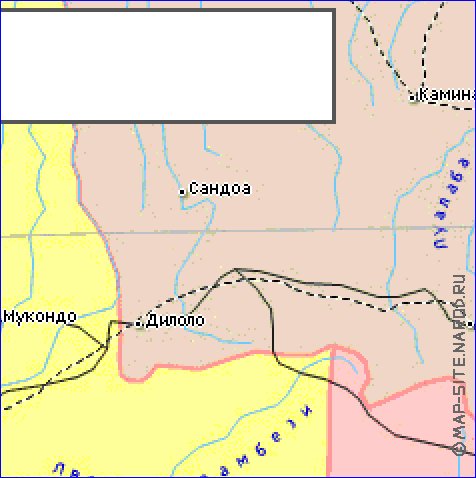mapa de Zambia