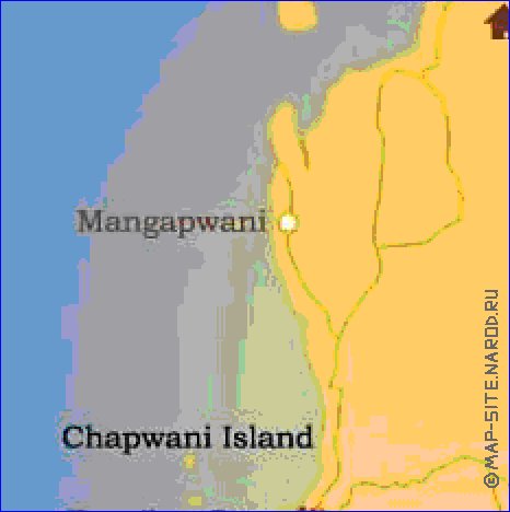 carte de Zanzibar en anglais
