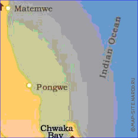 carte de Zanzibar en anglais