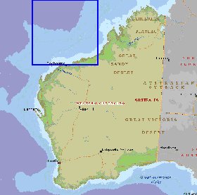 carte de Australie-Occidentale