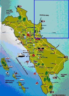 carte de Sumatra Occidentale