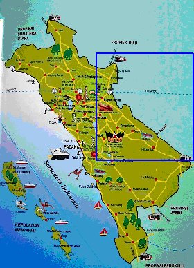 carte de Sumatra Occidentale