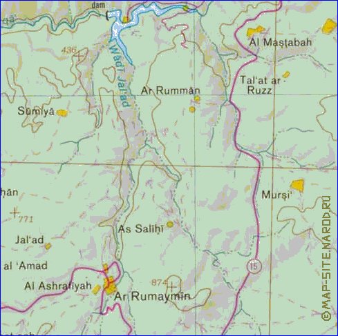 mapa de Cisjordania