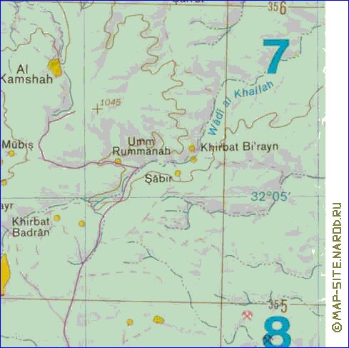 mapa de Cisjordania