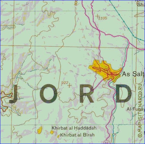 mapa de Cisjordania