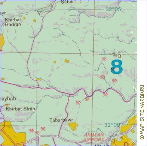 mapa de Cisjordania