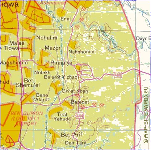 mapa de Cisjordania