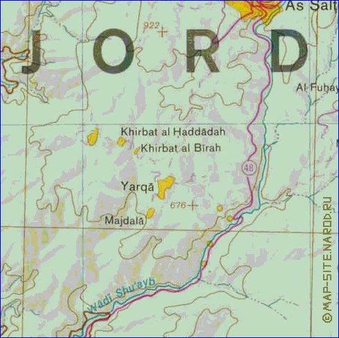 mapa de Cisjordania