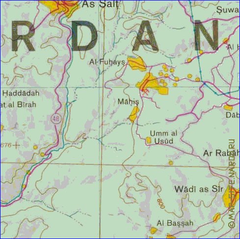 mapa de Cisjordania