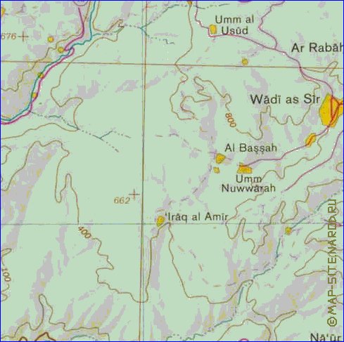 mapa de Cisjordania