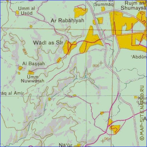 mapa de Cisjordania