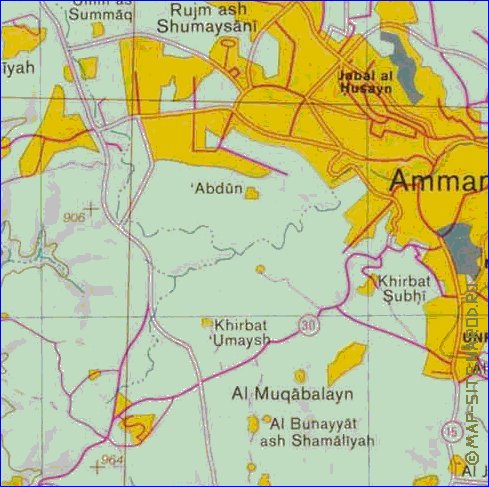 mapa de Cisjordania