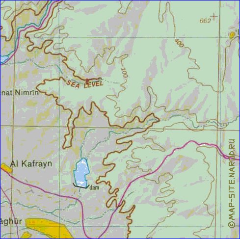 mapa de Cisjordania