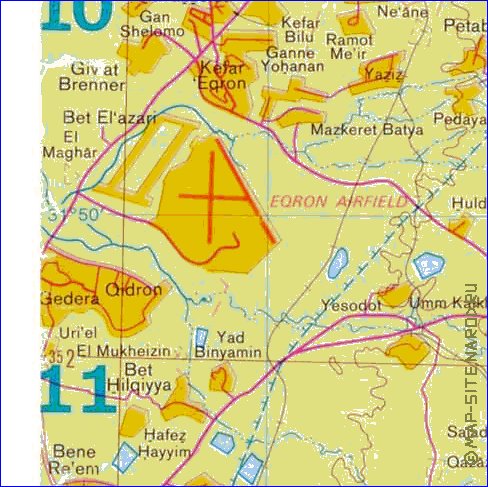 mapa de Cisjordania