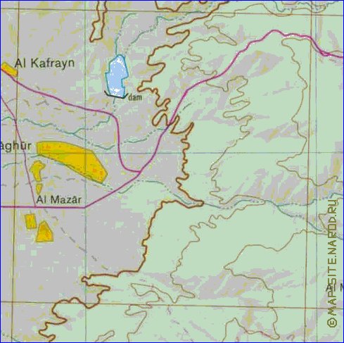 mapa de Cisjordania