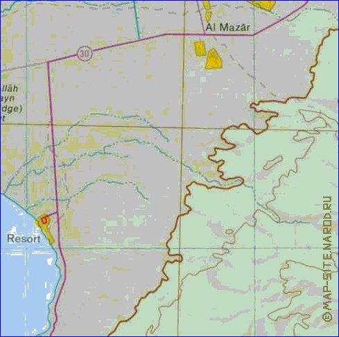 carte de Cisjordanie