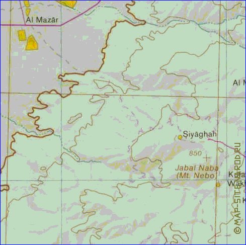 mapa de Cisjordania