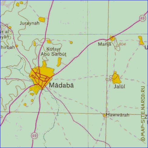 mapa de Cisjordania