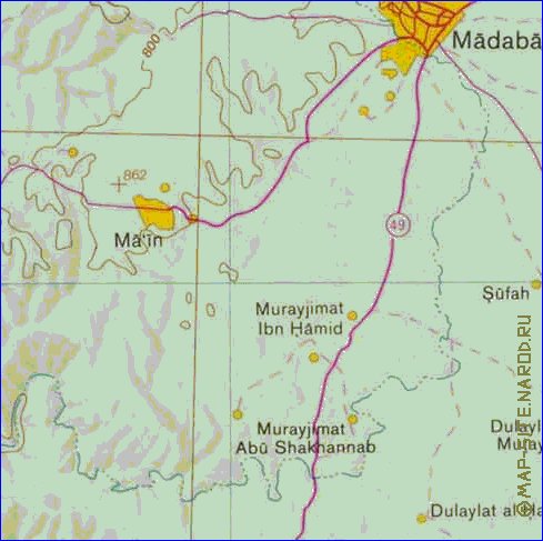 mapa de Cisjordania