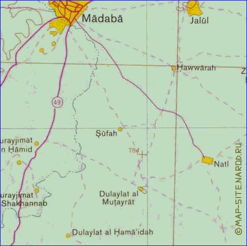 mapa de Cisjordania