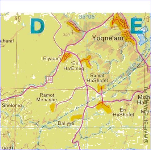 mapa de Cisjordania