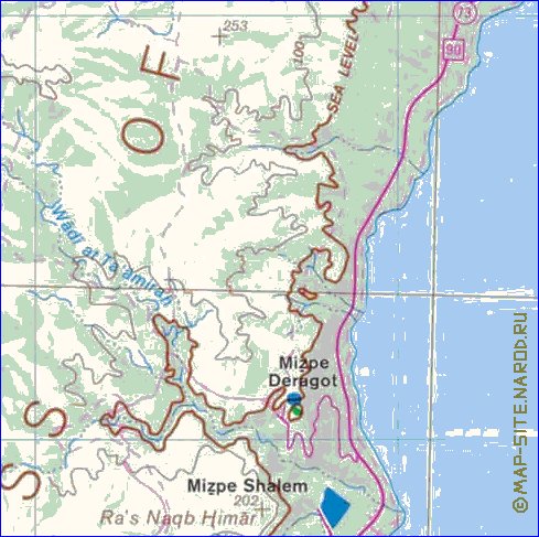 mapa de Cisjordania