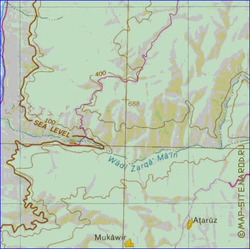 mapa de Cisjordania