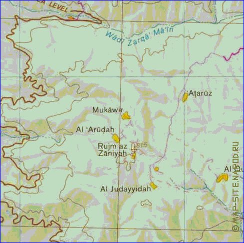 mapa de Cisjordania