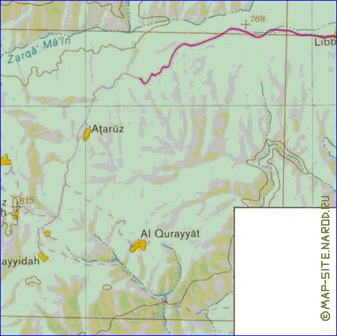 mapa de Cisjordania