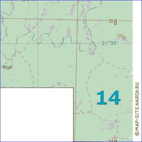 mapa de Cisjordania