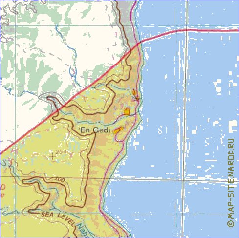 mapa de Cisjordania