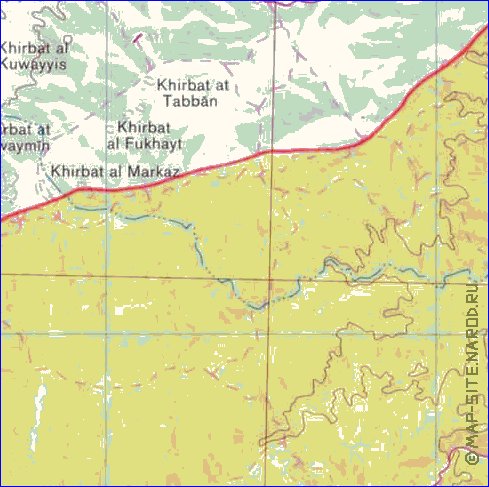 mapa de Cisjordania