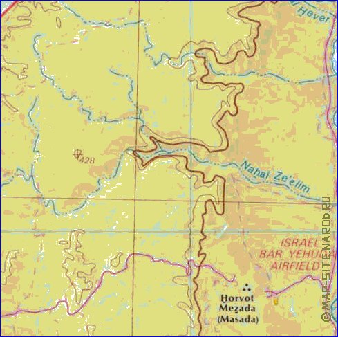 carte de Cisjordanie