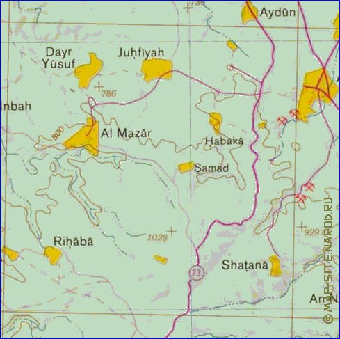 mapa de Cisjordania